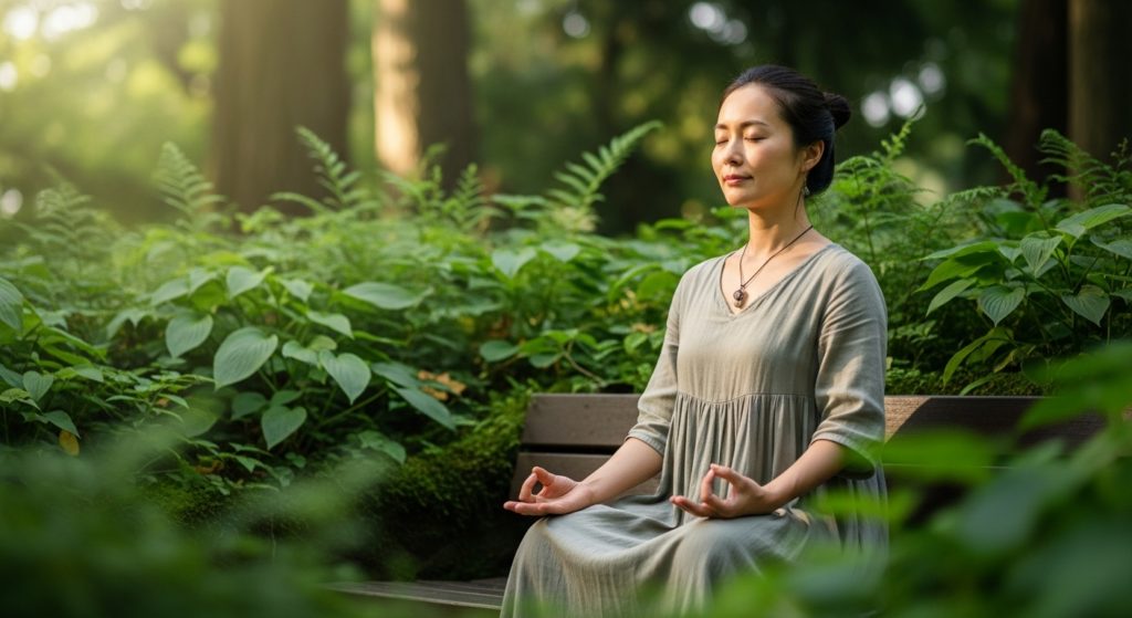 自分を愛で満たし波動を高める女性